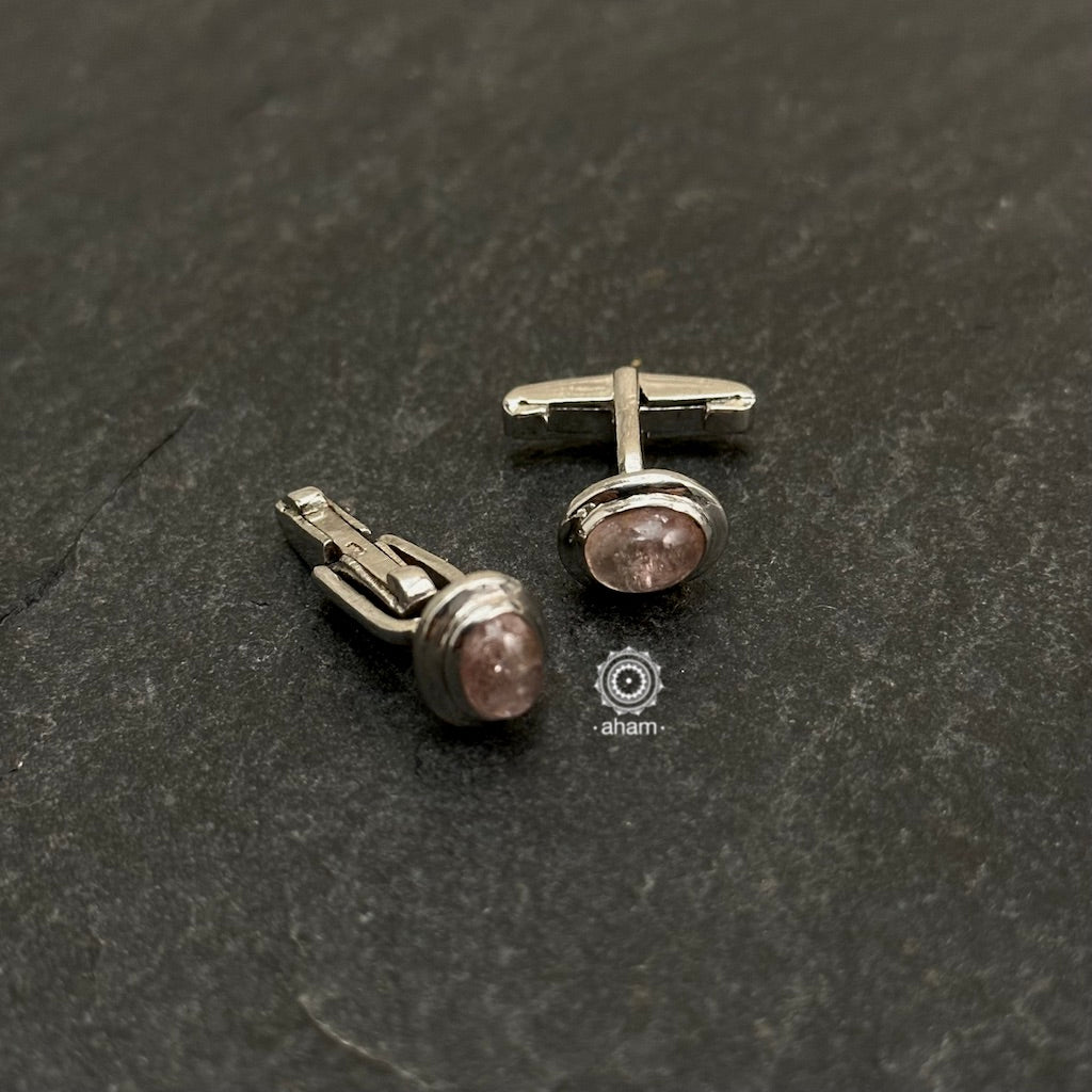 Expertly crafted from high-quality 92.5 silver, these Silver Cufflinks are the perfect addition to any gentleman's collection. Meticulously handcrafted, they boast a timeless design that exudes elegance and refinement.