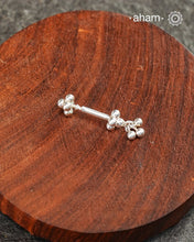 Single Plain Silver Bugadi With Gunghroo (Single Piece)
