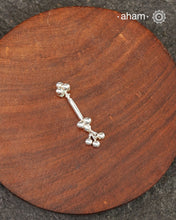 Single Plain Silver Bugadi With Gunghroo (Single Piece)