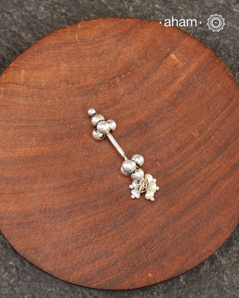 Silver Bugadi With pearl (Single Piece)