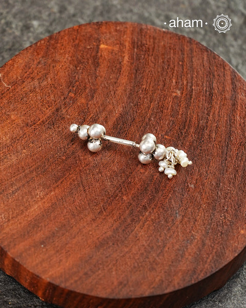 Silver Bugadi With pearl (Single Piece)