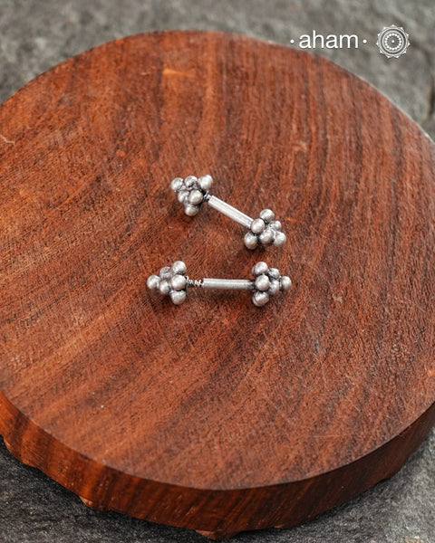 Plain Silver Bugadi (Pair)