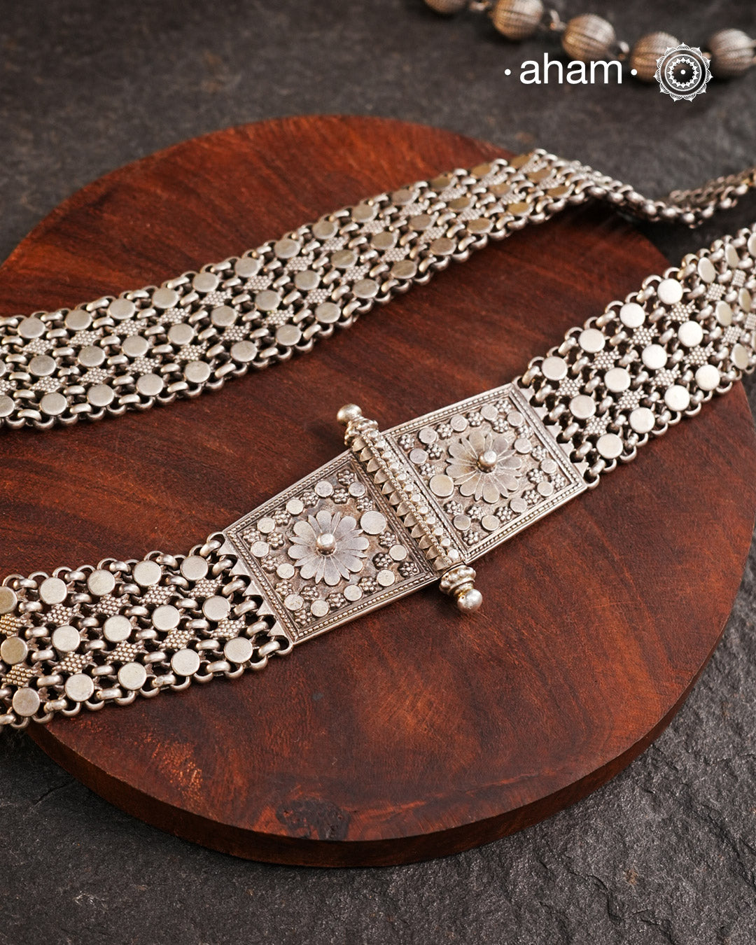 Vintage Silver Waist Belt (30.5 inches)