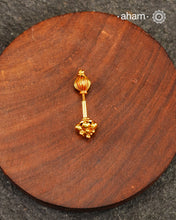 Silver Bugadi With Gold Polish(Single Piece)