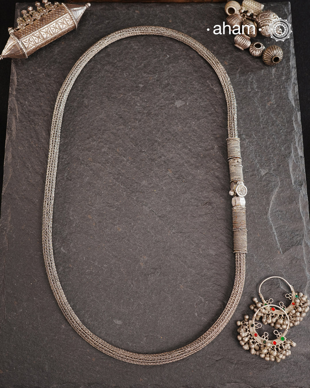 Indian silver belt measurement 35 total length Vintage Traditional Indian Maiden main image 4