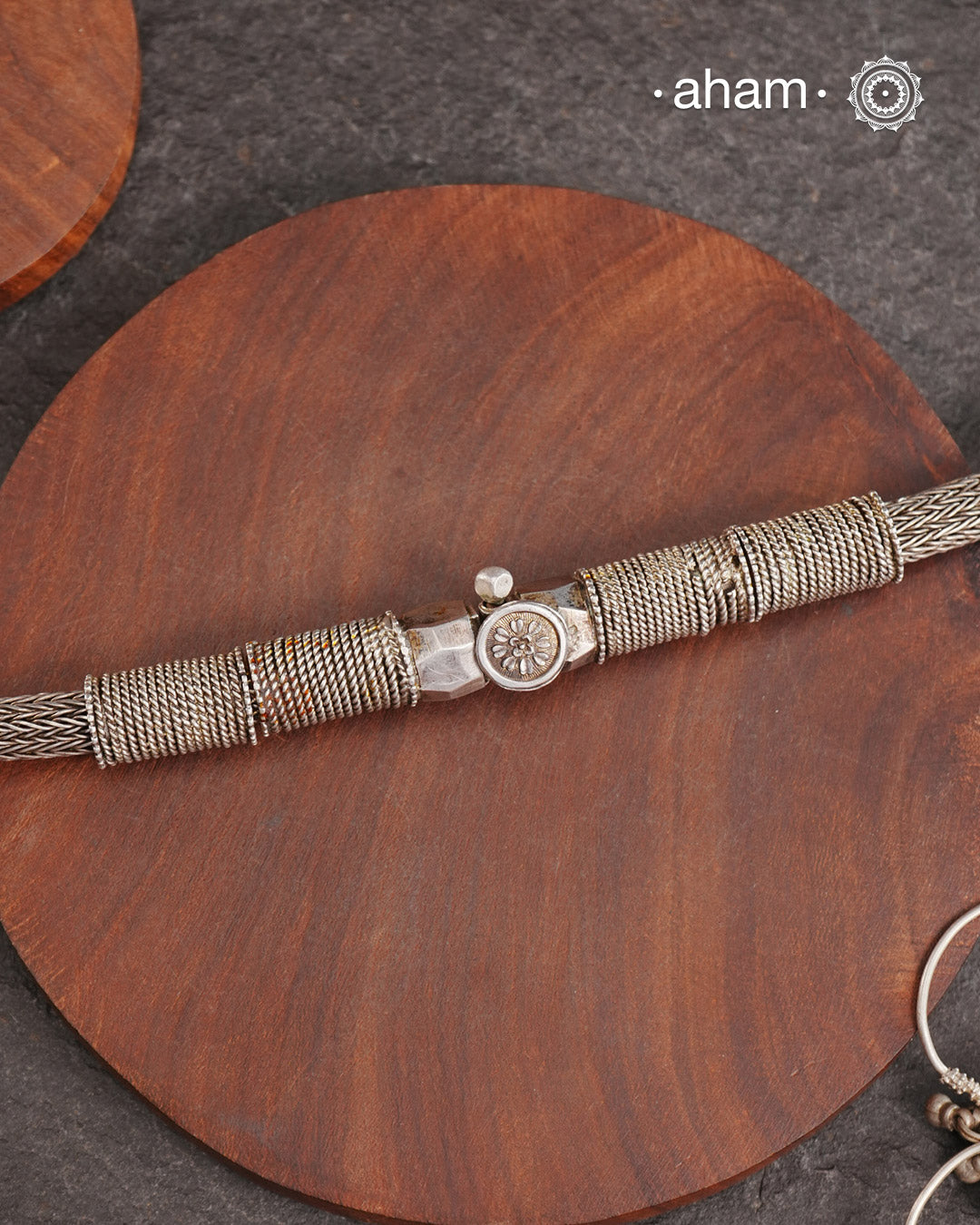 Vintage Silver Waist Belt (35 inches) – aham jewellery  display picture 2