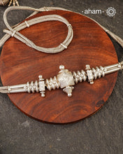 Vintage Tribal Silver waist belt from Karnataka.
Can also be worn as a neckpiece