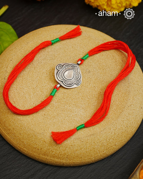 Leaf Silver Rakhi