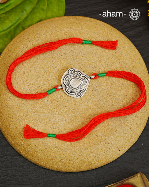 Leaf Silver Rakhi