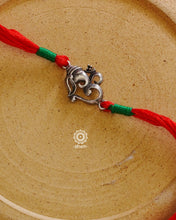 Om Ganesha Silver Rakhi