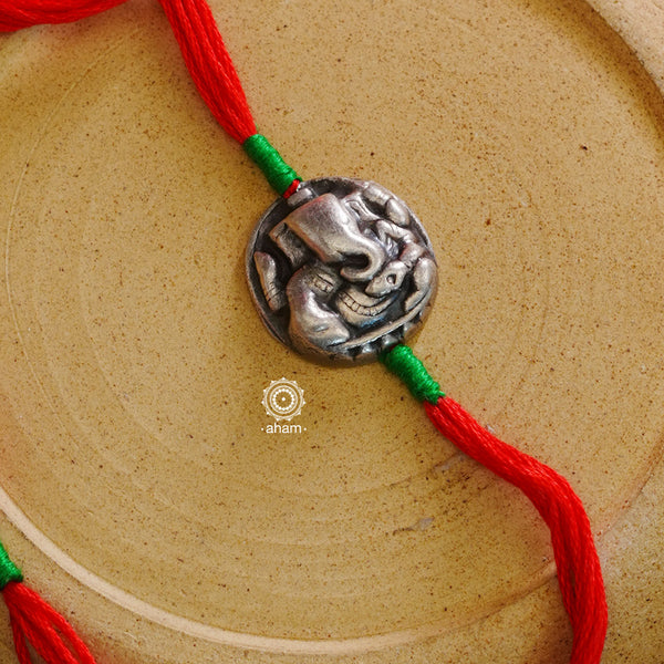 Silver Ganesha Rakhi