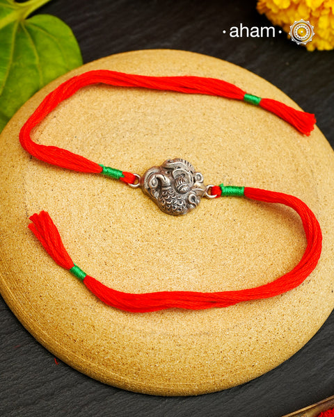 Make this Rakshabandhan memorable with this handcrafted silver Rakhi.