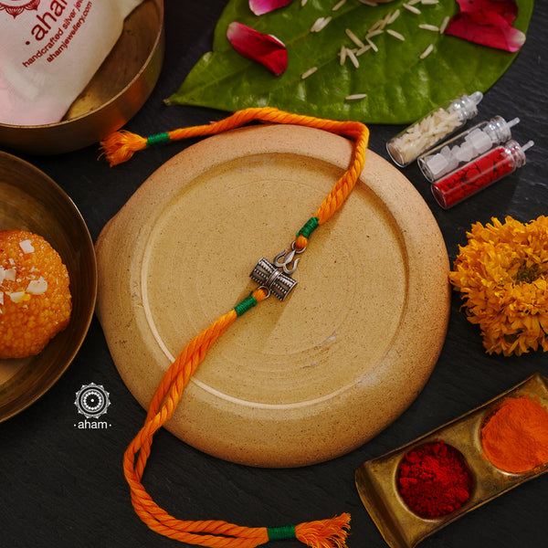 Shiva Silver Rakhi