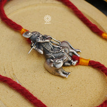 Shree Krishna Pendant Silver Rakhi