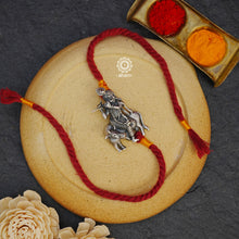 Shree Krishna Pendant Silver Rakhi