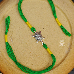 Tortoise Silver Rakhi