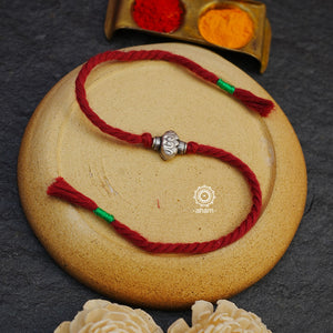 Bead Silver Rakhi