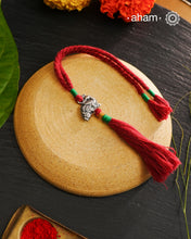 Peacock Silver Rakhi And Lumba Set