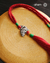 Peacock Silver Rakhi And Lumba Set