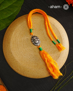 Silver Ganesha Lumba - Bhabhi Rakhi
