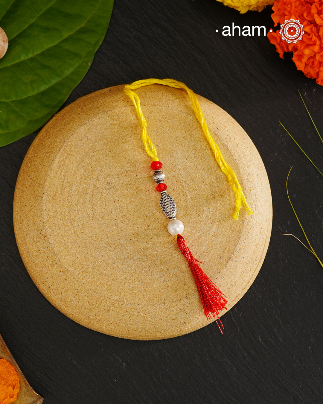 Silver Bead Lumba - Bhabhi Rakhi