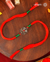 Flower Silver Rakhi
