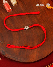 Flower Bead Silver Rakhi