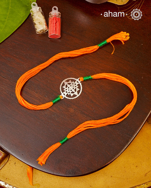 Beautiful Silver Rakhi
Make this Rakshabandhan Memorable with this handcrafted 92.5 Sterling Silver Rakhi Silver dial weaved with cotton thread for an ever-lasting Knot.