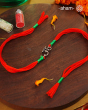 Om Handcrafted Silver Rakhi