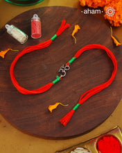 Om Handcrafted Silver Rakhi