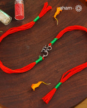 Om Handcrafted Silver Rakhi