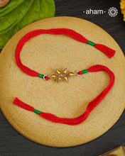 Bandhel Two Tone Silver Rakhi