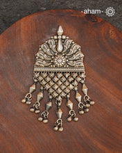 Handcrafted 92.5 sterling Silver Pendant Earring Set. Wear this beautiful Set with your Indian or Western wear, looks equally gorgeous.