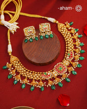 This Kundan Pearl Gold Polish Silver Neckpiece  Earrings Set from our Heritage collection showcases intricate traditional designs, meticulously crafted in 92.5 silver with a stunning gold polish and exquisite kundan work. Perfect for modern brides seeking a touch of timeless elegance.