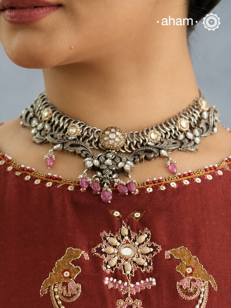 Noori Dual Tone Silver Set