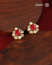 Moissanite Peacock Gold Polish Silver Pendant Earring Set