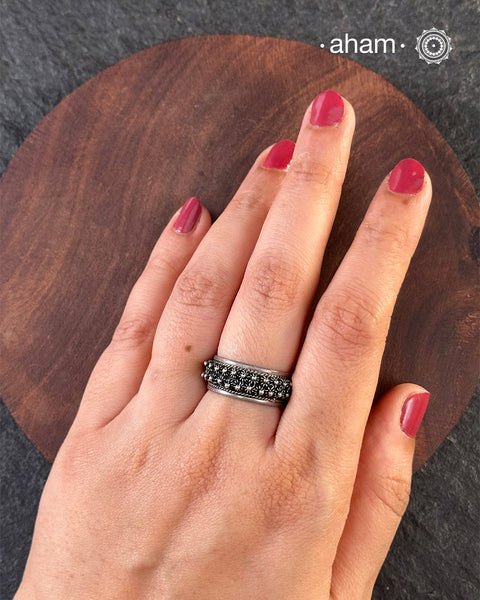 Handcrafted Ring Band in 92.5 sterling silver.