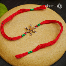 Bandhel Two Tone Silver Rakhi