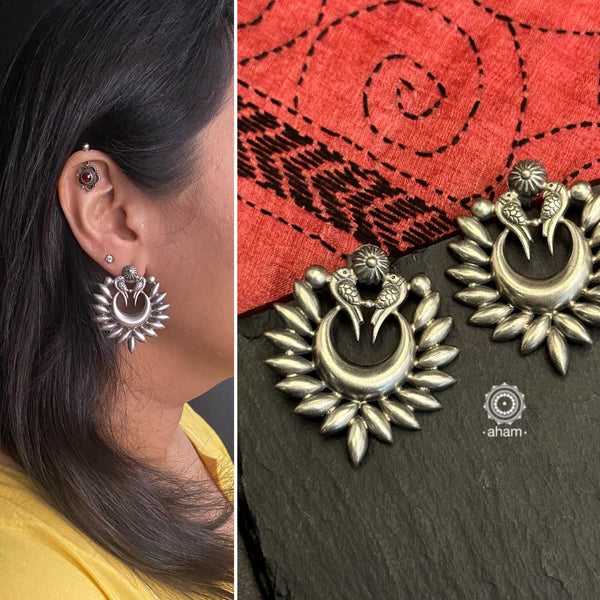 Silver Earring in 92.5, light weight and easy to wear all day long.  An ode to the glorious state of Rajasthan.