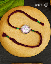 Hand Painted Silver Rakhi