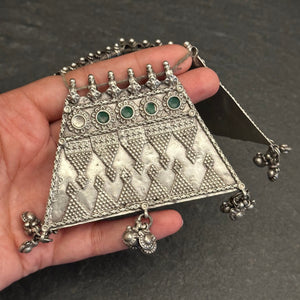 Vintage Silver Amulet Pendant