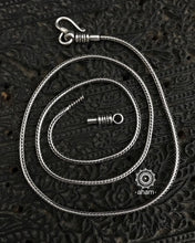 Fox chain in 92.5 Sterling Silver..Opens at one end for ease of putting in the pendant