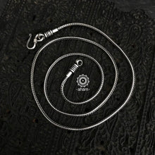 Fox chain in 92.5 Sterling Silver Opens at one end for ease of putting in the pendant.  