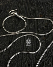 Fox chain in 92.5 Sterling Silver.Opens at one end for ease of putting in the pendant.