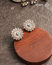 Mewad silver earrings studs. An ode to the glorious state of Rajasthan. Light weight, great as everyday and ethnic wear.&nbsp;