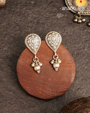 Mewad Silver Earring handcrafted in 92.5 sterling silver with beautiful ghungroo drops. An ode to the glorious state of Rajasthan. Light weight great as everyday and ethnic wear.