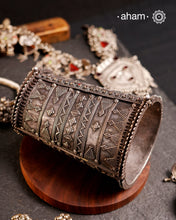 A statement Vintage Silver Arm Cuff. Traditionally worn in the arm.