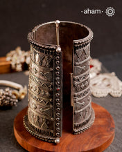 A statement Vintage Silver Arm Cuff. Traditionally worn in the arm.