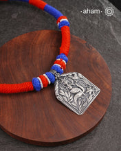 Lord Kartikeyan Silver Neckpiece