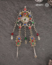 Vintage Silver Pendant.
Trivia: This is actually a tooth digger and a ear cleaner. a utilitarian piece of jewellery. This form of jewellery is popular across south east asian countries.